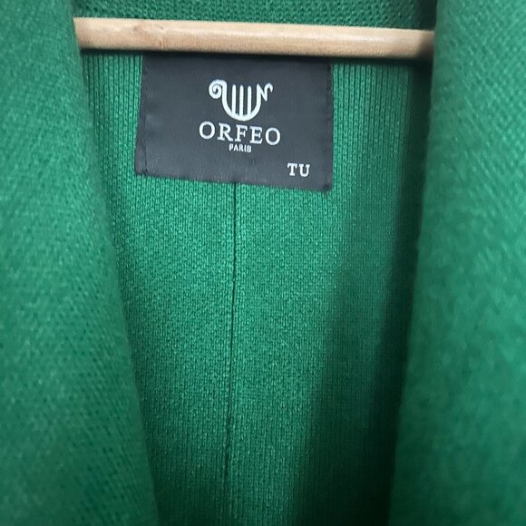 Orfeo Paris Green Sweater Coat - Brand New!! (One Size fits all) - Picture 9 of 9